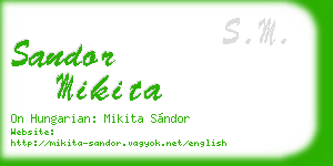 sandor mikita business card