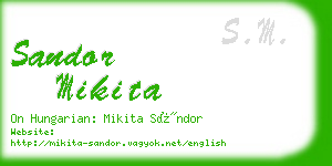 sandor mikita business card